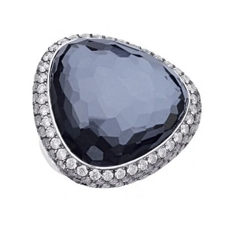 Huge Savings On Timeless Jewelry Collections Hematite and Diamond Ring