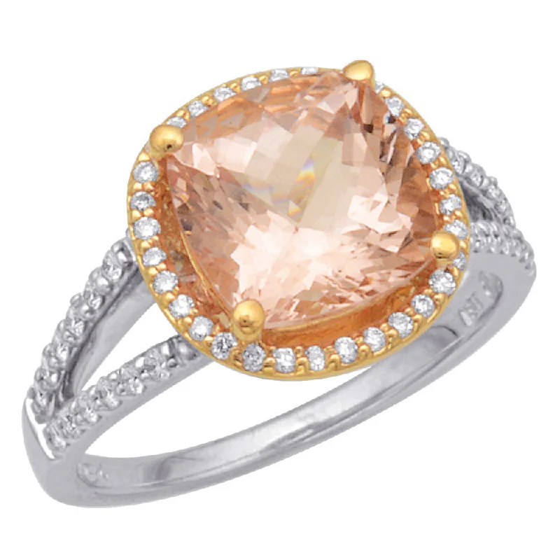 Buy More, Save More On Stunning Jewelry Designs Morganite and Diamond Ring