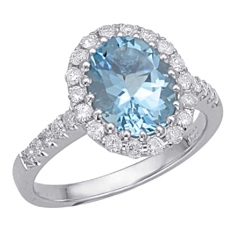 Trending Jewelry Styles Now At Limited-Time Discounts Aquamarine and Diamond Ring