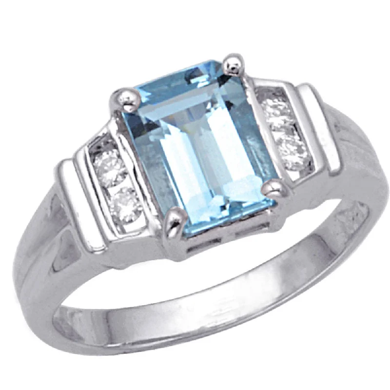 Luxury Jewelry Sale – Elegant Styles At Unbeatable Prices Aquamarine and Diamond Ring