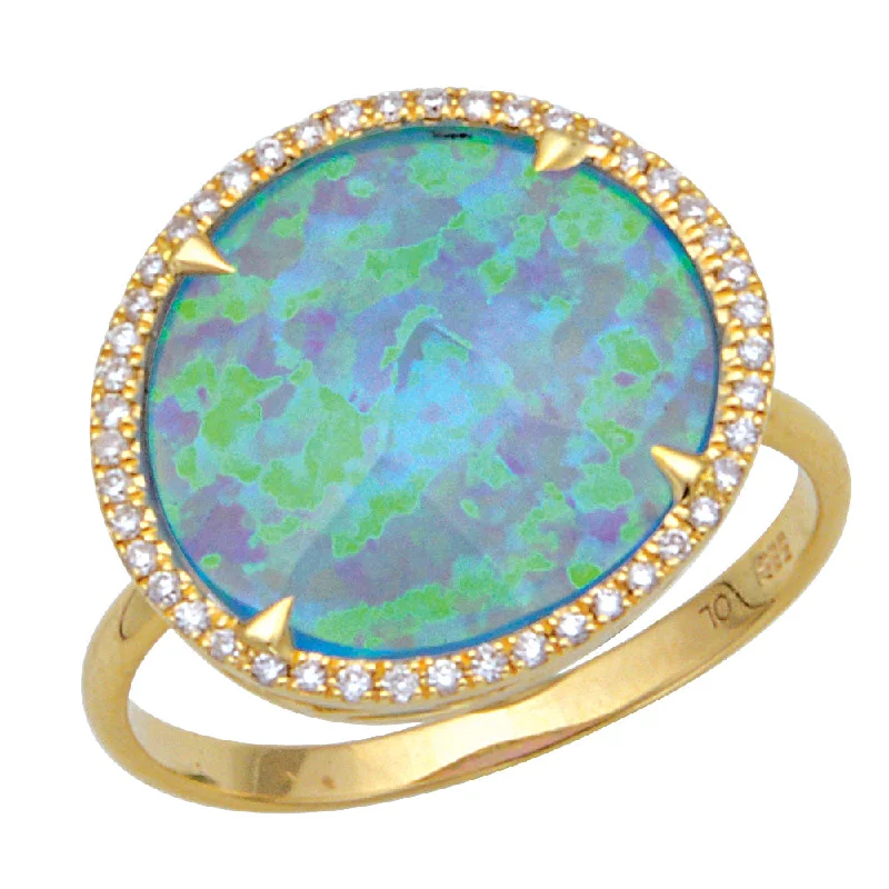 Modern Jewelry At Exclusive Discounts – Shop Today Opal and Diamond Ring