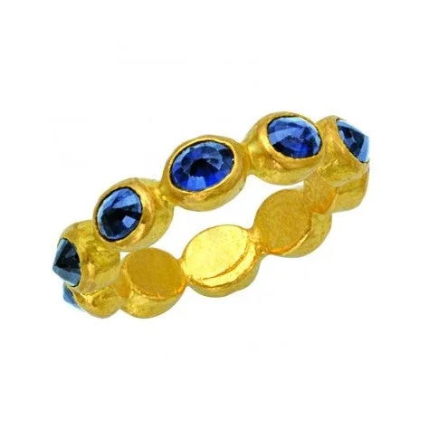 Elegant Jewelry, Exclusive Prices – Shop Now 24K Sapphire Eternity Ring