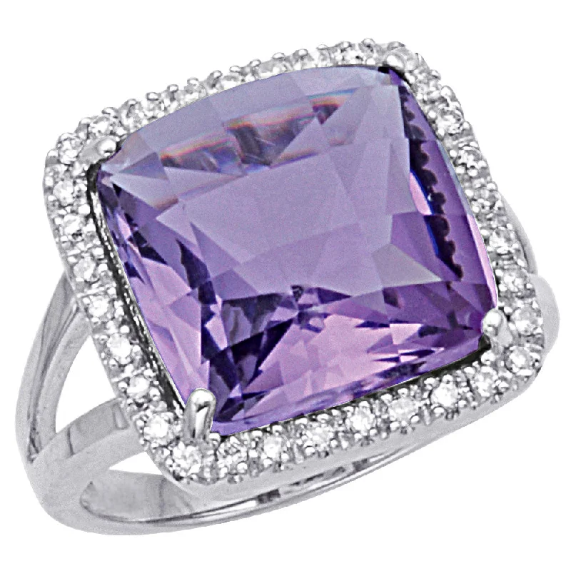 Exclusive Jewelry Bundles At Discounted Prices Amethyst and Diamond Ring