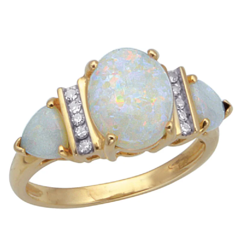 Holiday Jewelry Sale – Perfect Gifts At Great Prices Opal and Diamond Ring