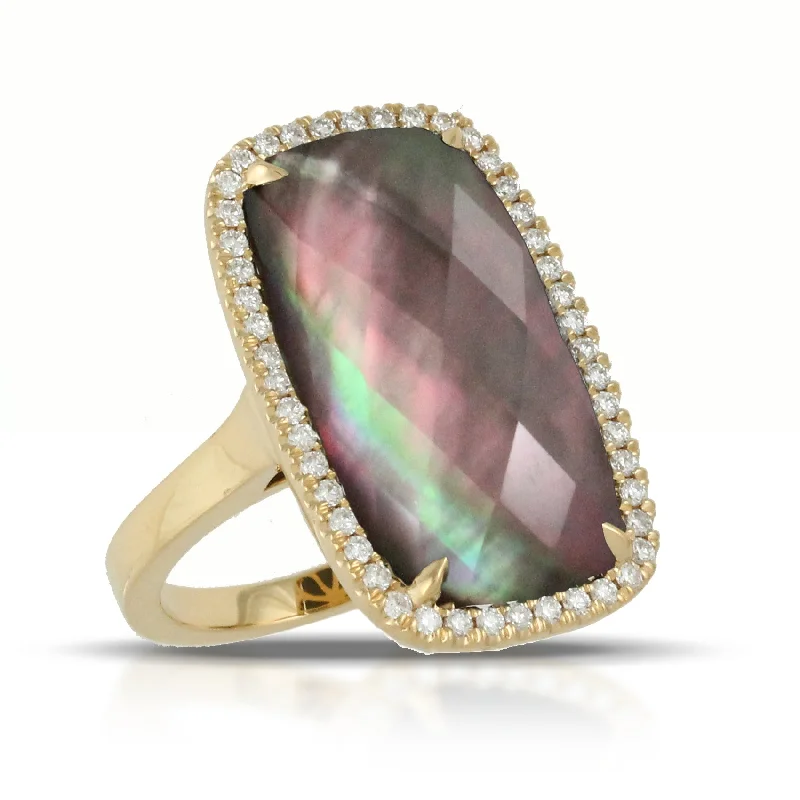 Limited Stock On Premium Jewelry At Low Prices Mother of Pearl and Diamond Ring