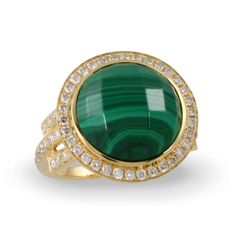 Affordable Luxury Jewelry – Style At A Great Price Malachite and Diamond Ring