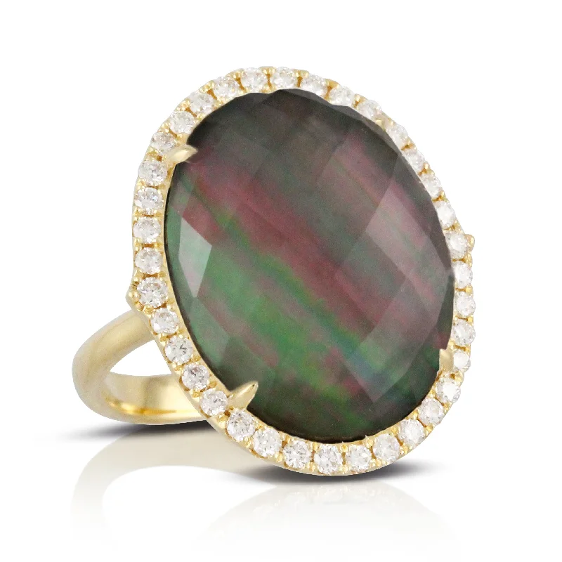 Buy More, Save More On Stunning Jewelry Pieces Mother of Pearl and Diamond Ring