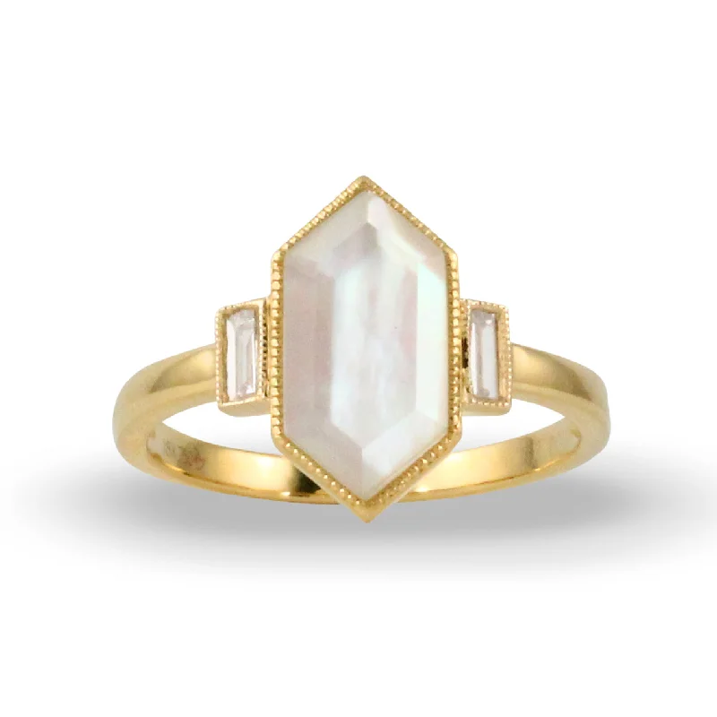 Exclusive Jewelry Sale – Grab Timeless Pieces Now Mother of Pearl and Diamond Ring