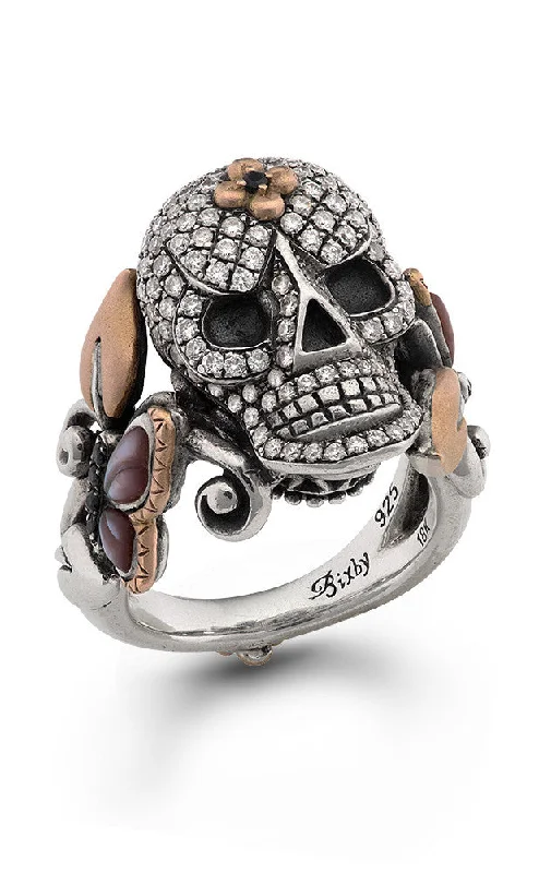 Affordable Luxury Jewelry For Every Occasion Roses Never Die Skull Ring – Diamond, Black Sapphire & Pink Mother of Pearl Affordable Luxury Jewelry For Every Occasion Roses Never Die Skull Ring – Diamond, Black Sapphire & Pink Mother of Pearl