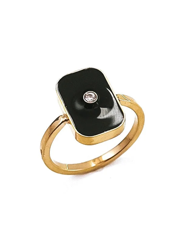 Huge Savings On Timeless Jewelry Collections Ryker Crystal Black Ring