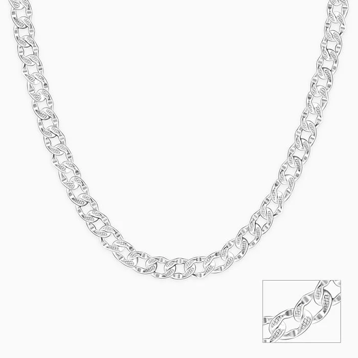 Elegant Jewelry, Exclusive Prices – Shop Now Silver Bravura Chain for Him