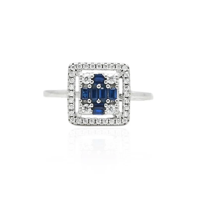 Buy More, Save More – Special Jewelry Discounts Silver Charm Blue Stone Ring
