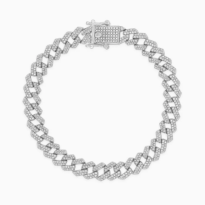 Exclusive Jewelry Offers – Shine For Less Silver Highness Bracelet For Him
