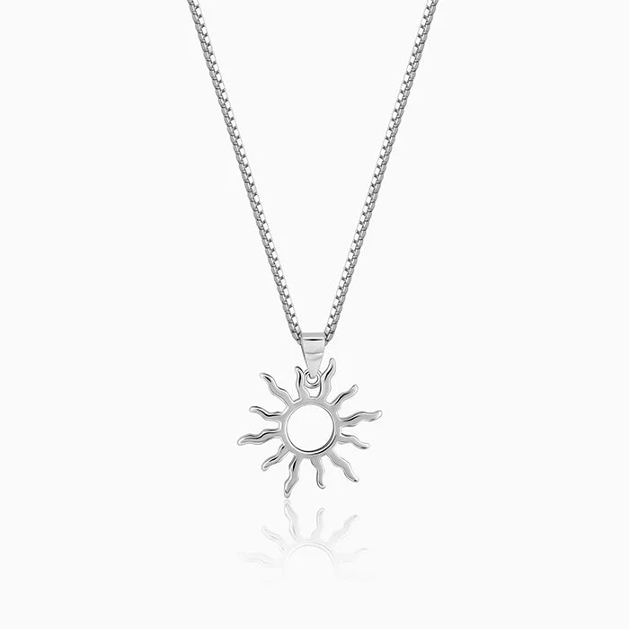Limited-Time Jewelry Sale – Don't Miss These Deals Silver Sunny Side Pendant With Link Chain For Him Limited-Time Jewelry Sale – Don't Miss These Deals Silver Sunny Side Pendant With Link Chain For Him
