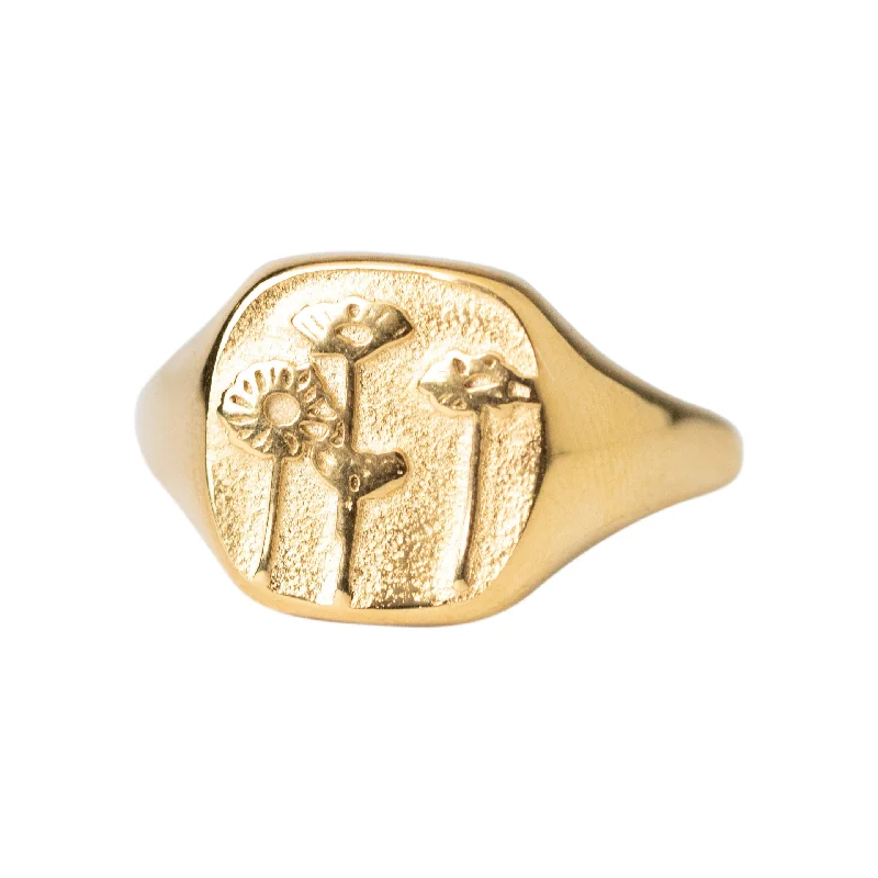 Grab Your Favorite Jewelry At The Lowest Prices Poppy Signet Ring