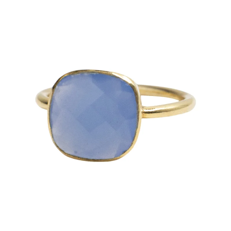 Luxury Jewelry Clearance – Shop Premium Styles Now Square Ring in Purple Chalcedony