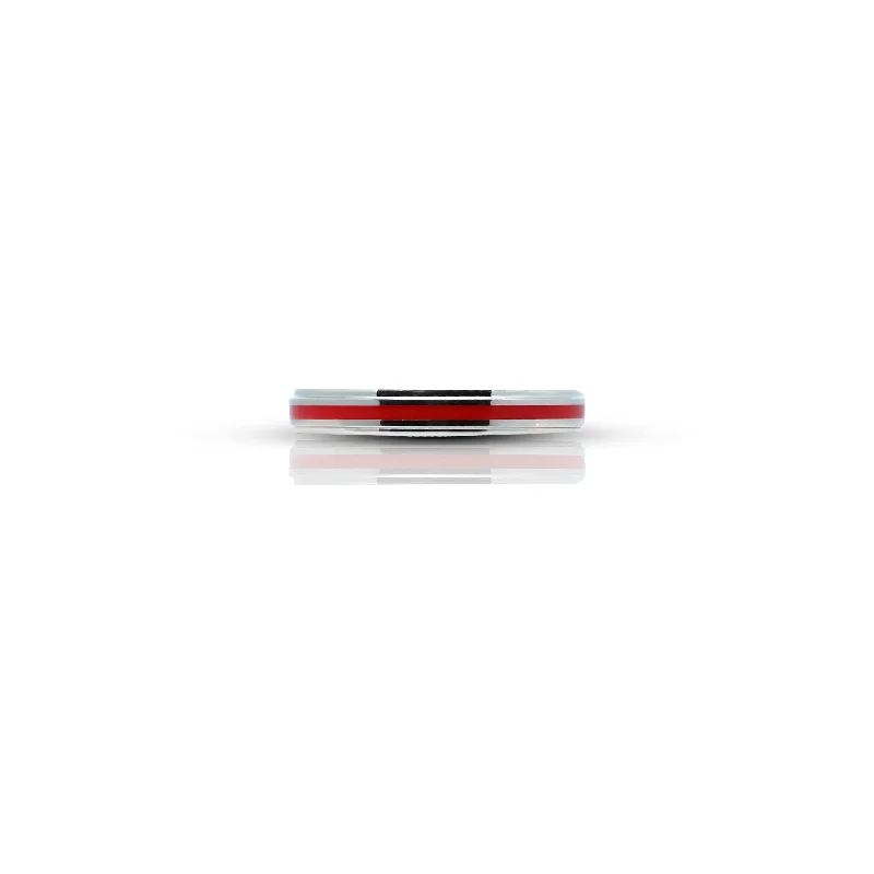 Exclusive Jewelry Offers – Sparkle For Less Sterling Silver Minimalist Red Stripe Ring for Her Exclusive Jewelry Offers – Sparkle For Less Sterling Silver Minimalist Red Stripe Ring for Her