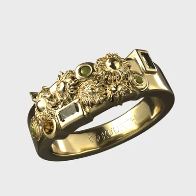 Exclusive Jewelry Bundles At Discounted Rates The Arles Sunflowers - Gold Ring LC