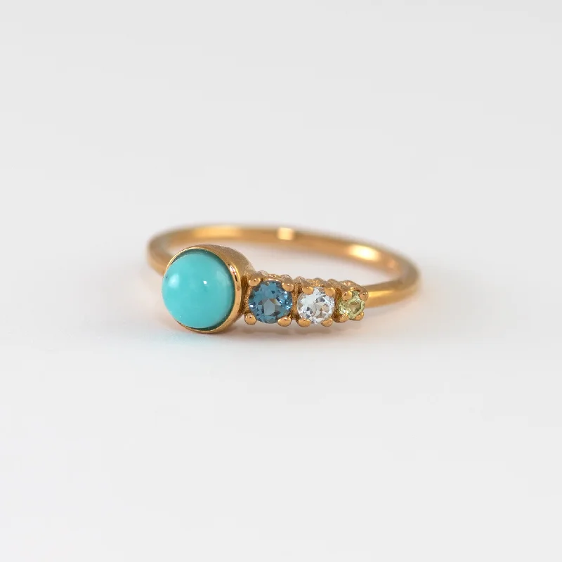 Luxury Jewelry At Unbeatable Discounts Tiana Turquoise Cluster Band