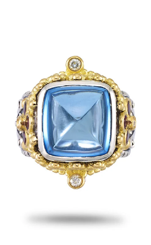 Unique Jewelry For Less – Shop The Sale Now Tibetan Ring - Diamond, Pink Garnet & Blue Topaz Unique Jewelry For Less – Shop The Sale Now Tibetan Ring - Diamond, Pink Garnet & Blue Topaz