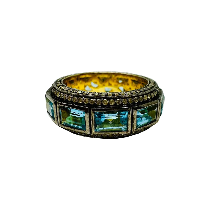 Everyday Jewelry Essentials Now On Sale Topaz and Diamond Ring