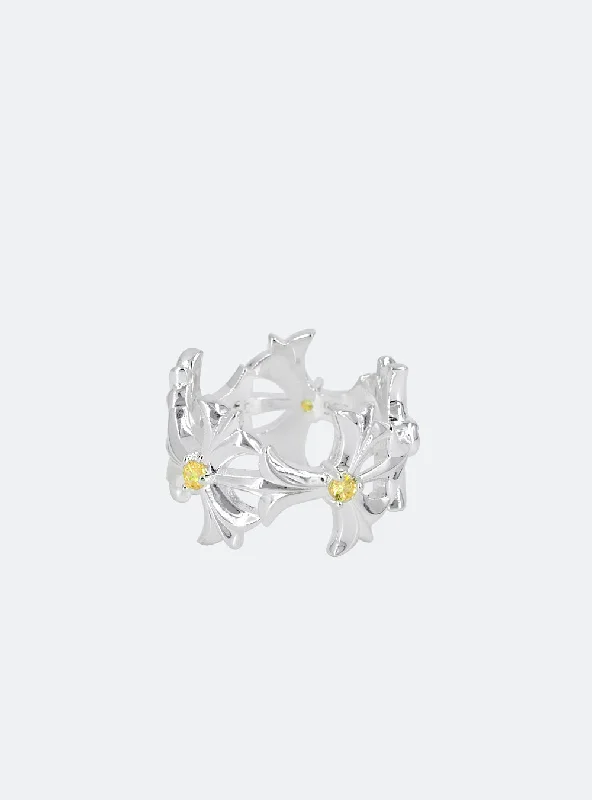 Elevate Your Jewelry Collection With Limited-Time Savings Triplets ornament eternity ring (Yellow) Elevate Your Jewelry Collection With Limited-Time Savings Triplets ornament eternity ring (Yellow)