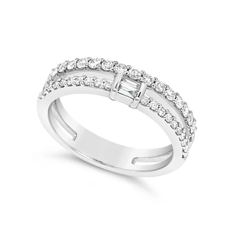 Limited-Time Jewelry Sale – Elegant Styles At Less Two Row Diamond and Single Diamond Accented Ring