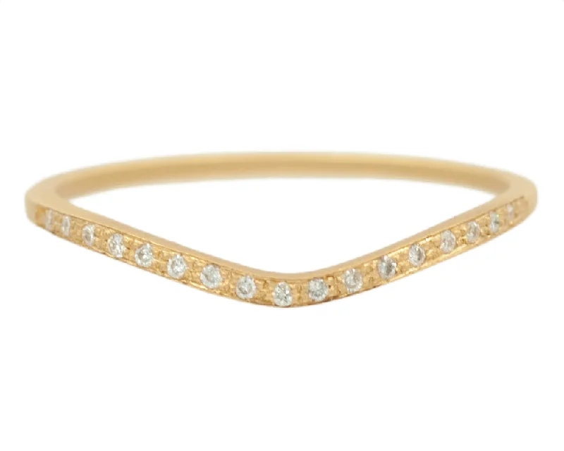 Seasonal Jewelry Deals – Elevate Your Style Edie White Diamond Pavé Curved Band