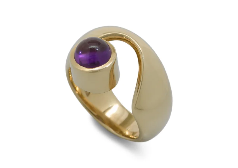 Elegant Jewelry At Unbeatable Offers – Shop Before It's Gone JW208 Cabochon Gemstone Ring, Yellow Gold