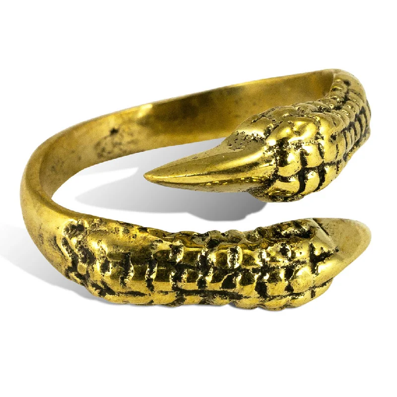 High-End Jewelry, Now More Affordable Than Ever <span>RBR-016<span>: </span></span>Ravens Claw Ring - Brass