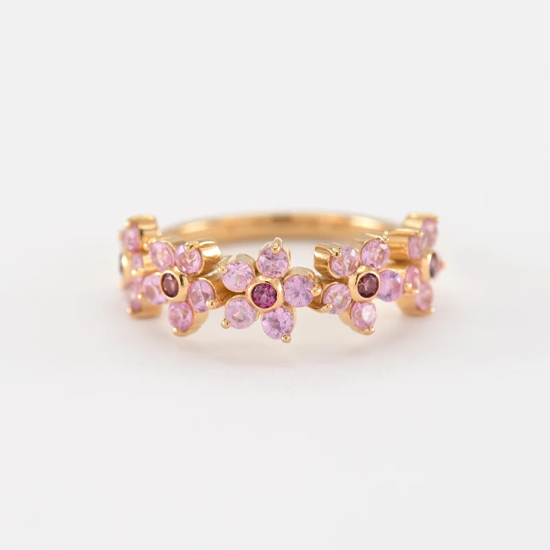 Shine Without Limits – Jewelry Sale Happening Now Yuri Pink Sapphire and Rhodolite Band