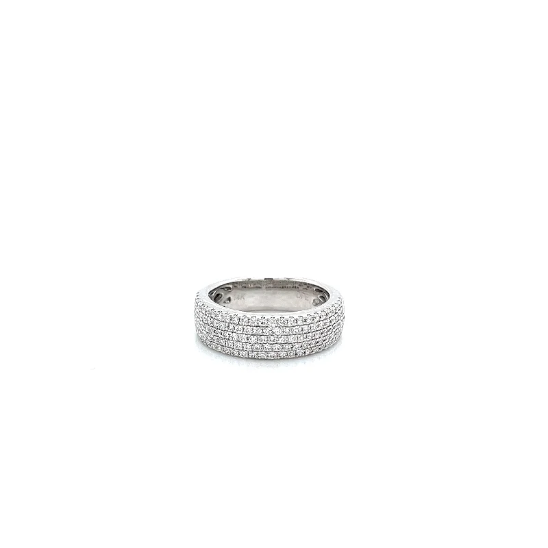 Limited-Stock Jewelry Sale – Once It's Gone, It's Gone Half Anniversary Diamond Wedding Ring in 14K White Gold (0.80ctw)