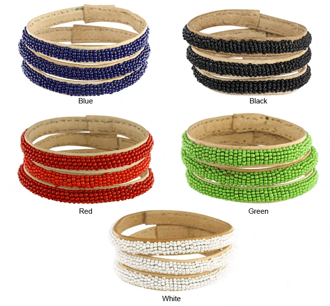Save On Luxury Jewelry Pieces – Limited-Time Offers Colorful Beaded Malian Bracelets - Set of 3