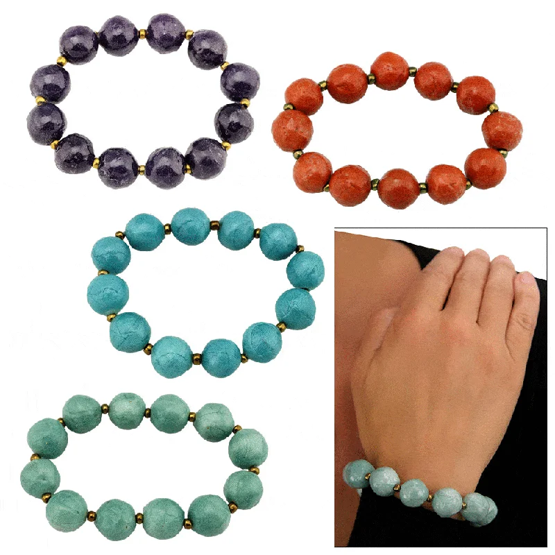 Exclusive Jewelry Sale – Shine For Less Haitian Green Bead Stretch Bracelet