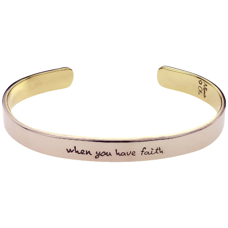 Affordable Elegance – Special Jewelry Sale Now Live When You Have Faith Cuff Bracelet