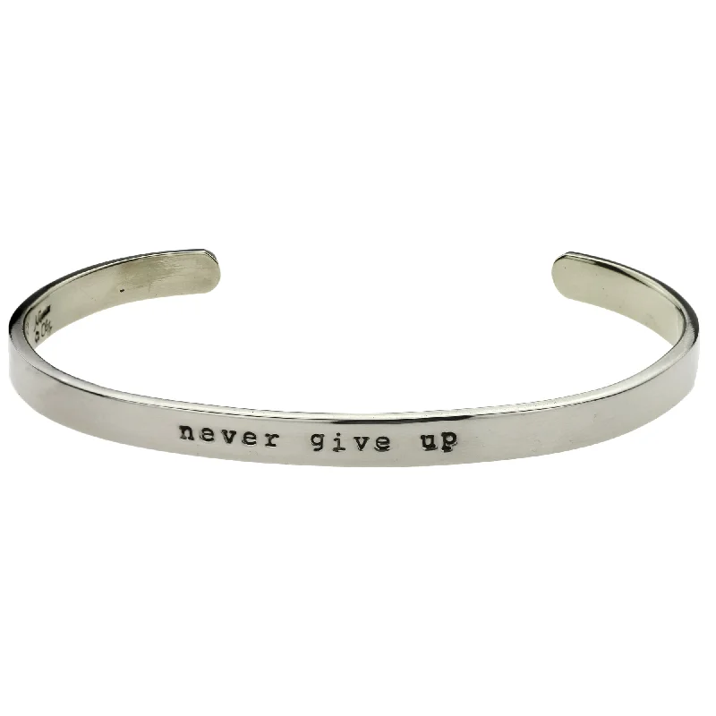 Luxury Jewelry Without The Luxury Price Tag Never Give Up Cuff Bracelet