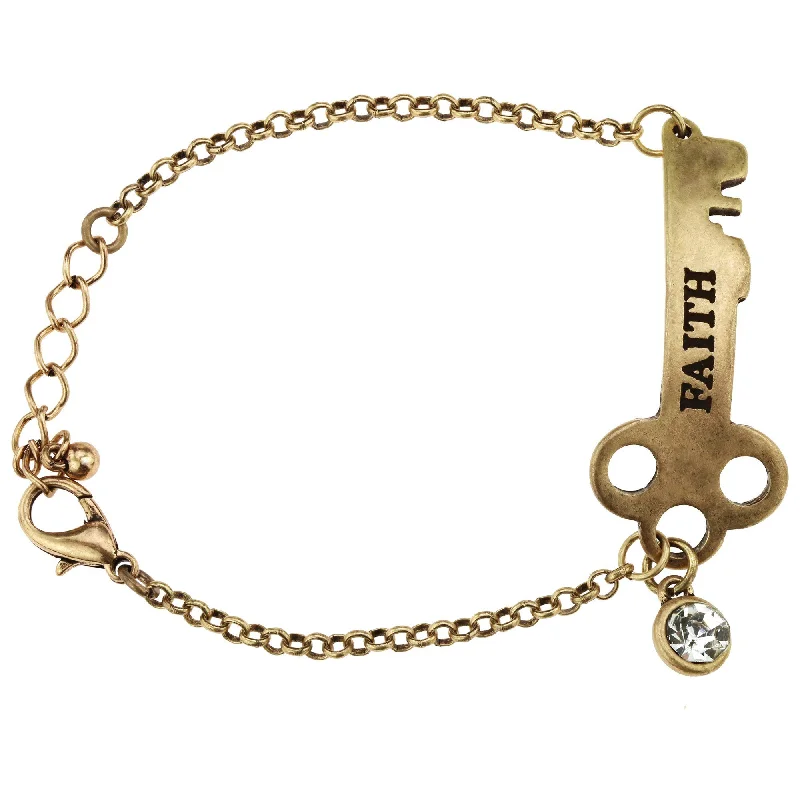 Jewelry Clearance – Final Chance To Save Big Faith is the Key Bracelet