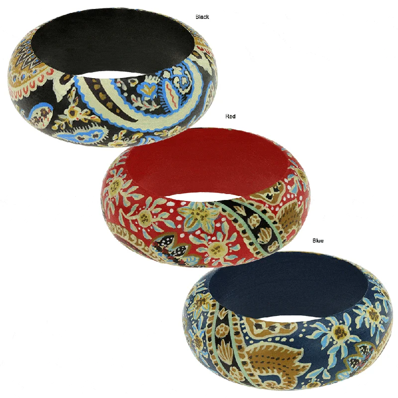 Personalized Jewelry Sale – Unique Gifts At Low Prices Painted Paisley Bangle