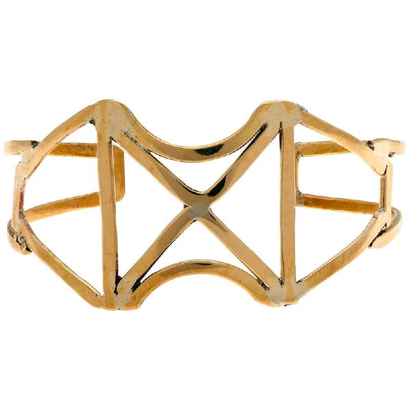 Bohemian-Inspired Jewelry For Free-Spirited Fashion Sasa Axis Cuff Bracelet