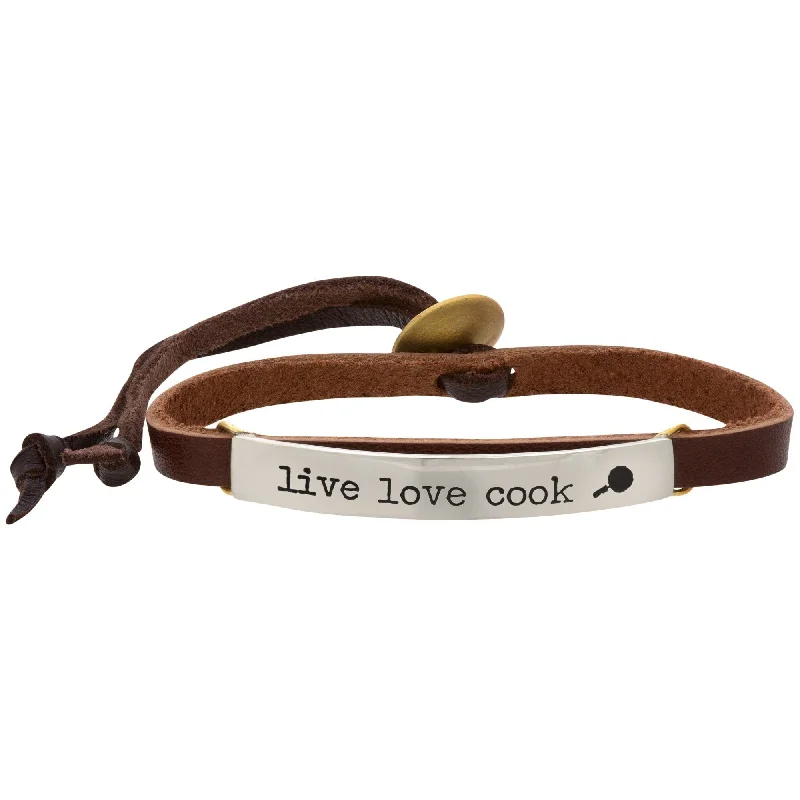 Last Chance To Shop High-End Jewelry At Markdown Prices Live Love Cook Leather Bracelet