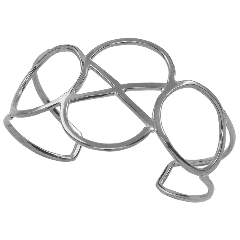Jewelry Clearance Event – Stock Up Before It's Over Geo Sterling Silver Cuff