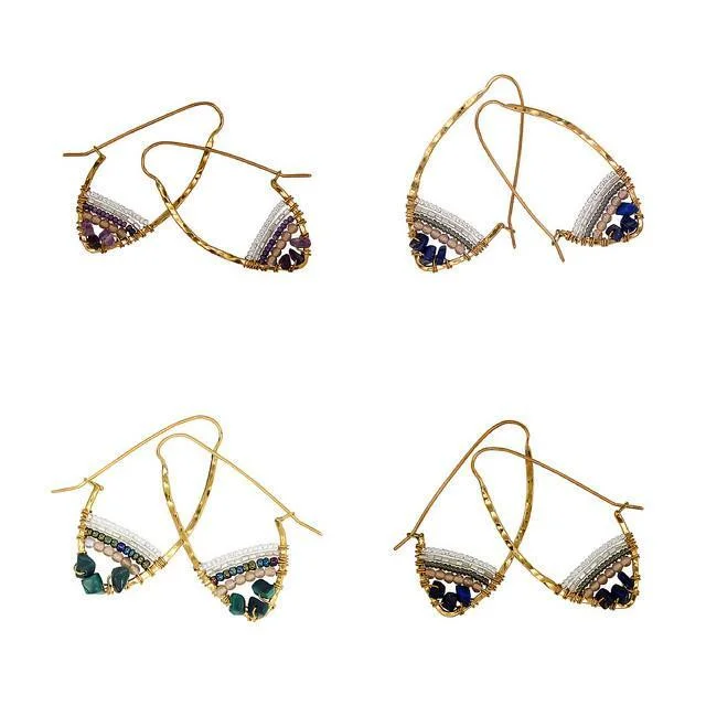 Flash Sale On Stunning Jewelry – Don't Miss Out Stone Hoop Earth Collection Earrings Flash Sale On Stunning Jewelry – Don't Miss Out Stone Hoop Earth Collection Earrings