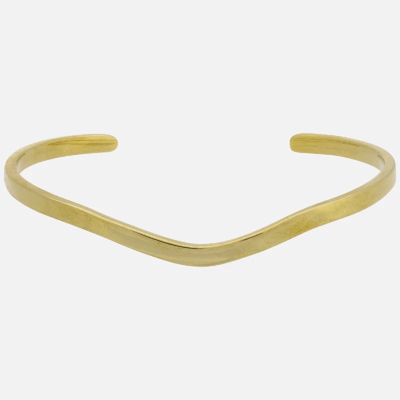 Luxury Jewelry At Unbeatable Discounts Hammered Curved Brass Cuff Bracelet