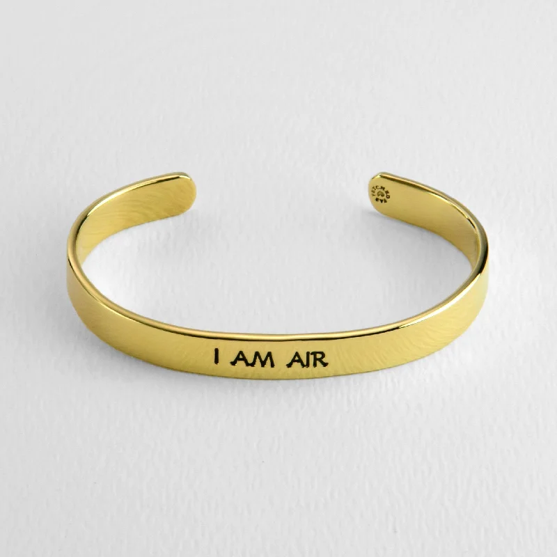 Exclusive Jewelry Sale – Sparkle For Less I Am Air Astrology Cuff Bracelet
