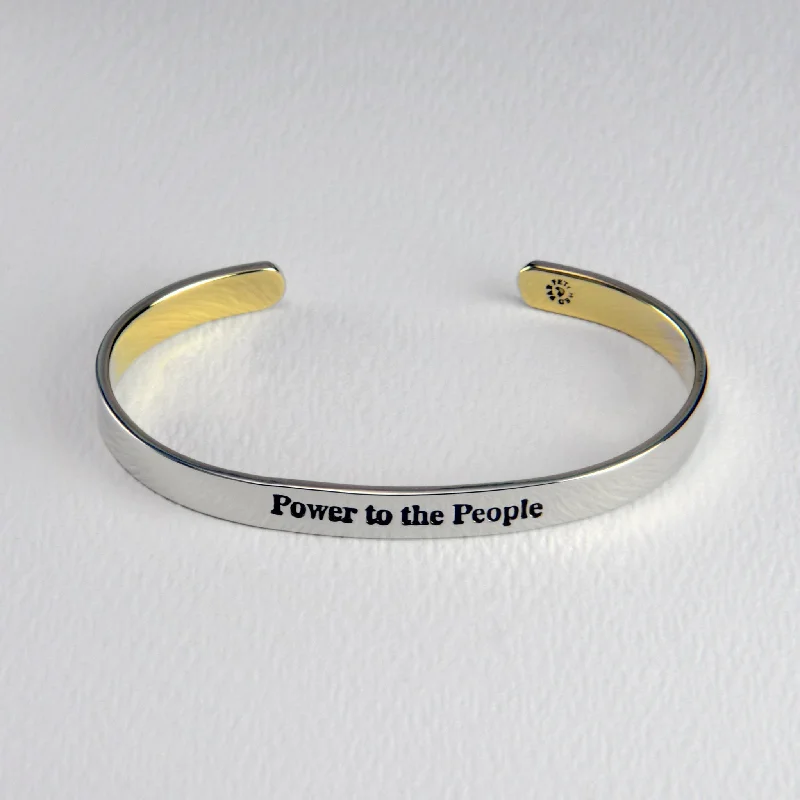 Trending Jewelry Now Available At Exclusive Prices Power To The People Mixed Metals Cuff Bracelet Trending Jewelry Now Available At Exclusive Prices Power To The People Mixed Metals Cuff Bracelet
