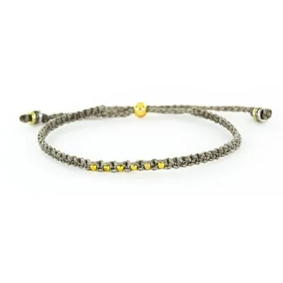 Limited-Time Offer On Premium Jewelry Collections Light Gray Woven Adjustable Bracelet Limited-Time Offer On Premium Jewelry Collections Light Gray Woven Adjustable Bracelet