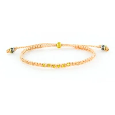 Unique Jewelry Designs Now At Discounted Rates Pink Woven Adjustable Bracelet