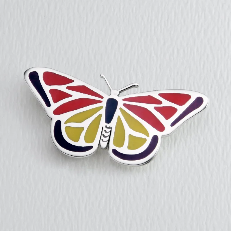 Bestselling Jewelry At Special Promotional Rates Monarch Butterfly Brooch In Full Color Sterling & Brass Pin Bestselling Jewelry At Special Promotional Rates Monarch Butterfly Brooch In Full Color Sterling & Brass Pin