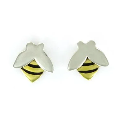 Shop Dazzling Jewelry With Special Promotional Discounts Bee Sterling & Brass Post Earrings Shop Dazzling Jewelry With Special Promotional Discounts Bee Sterling & Brass Post Earrings