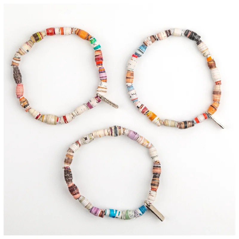 Luxury Jewelry At Unbeatable Discounts Recycled Plastic Multicolor Bracelets - Set of 3